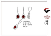 Sterling Silver Semi Mount Earrings Setting Oval OV 9x7mm Halo Leverback DHJ